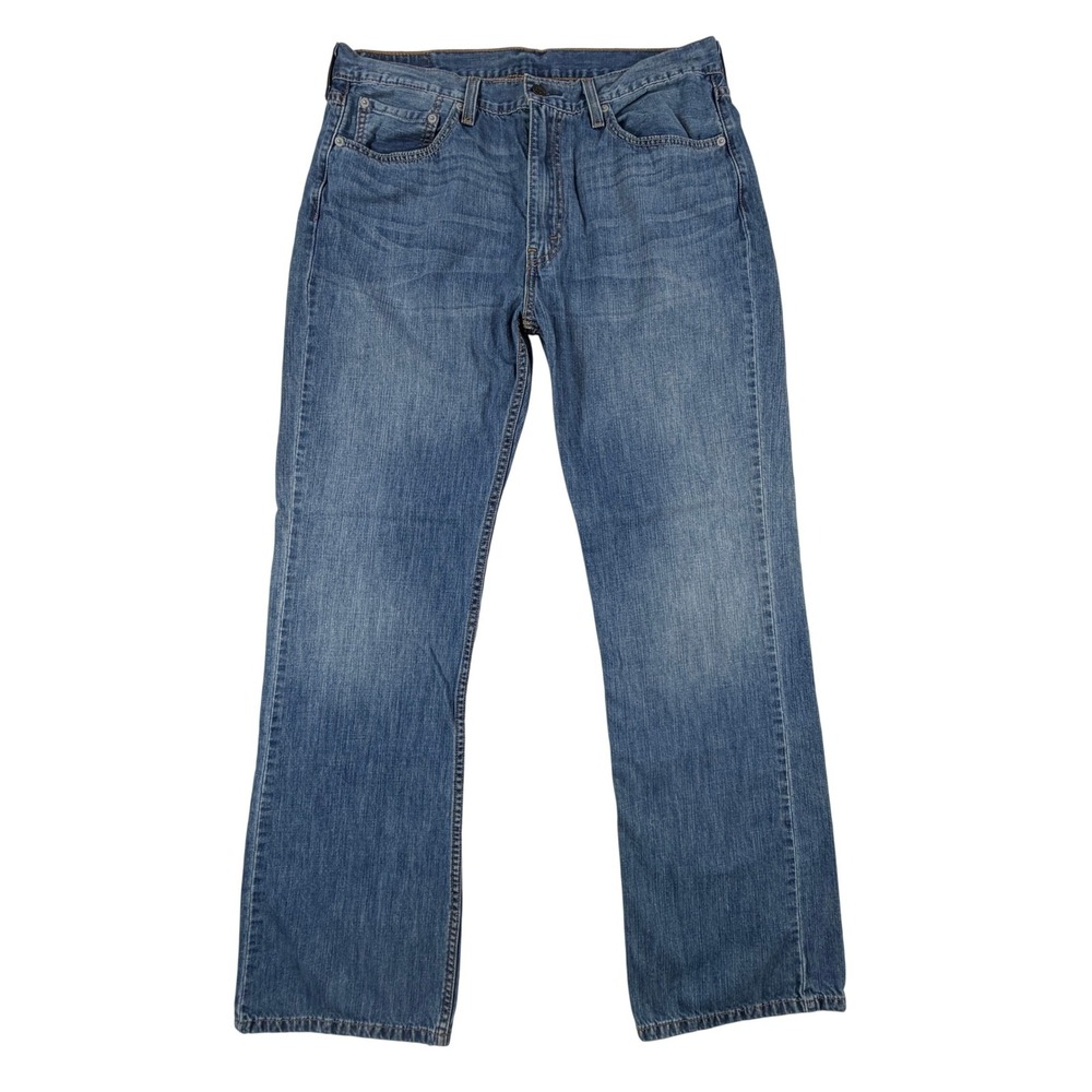 Levis 527 Slim Bootcut Jeans Mens 36x34 Medium Wash Blue Denim 100% Cotton